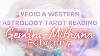 💥 GeminiMithuna 🌈 February 2024💥Vedic amp Western Astrology Tarot💥 [upl. by Annuhsal]