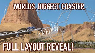 The Worlds TALLEST FASTEST LONGEST Roller Coaster Unveiled Falcon’s Flight POVOffRide Animation [upl. by Aynik]