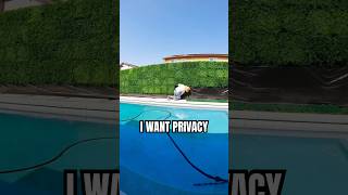 Check out this FAKE privacy HEDGE artificialturf fakeplants homerenovation backyardgarden [upl. by Fantasia]