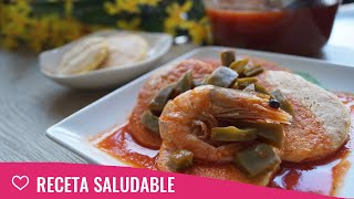 Como hacer TORTITAS DE CAMARÓN con nopales  Comida Saludable [upl. by Lanae]