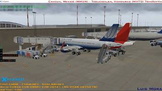 XPlane11 Tour Caribe FSA  InerzA A320 13 ft Avianca  MMUN a MHTG  IVAO [upl. by Preston646]