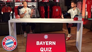 The big FC Bayern quiz with Manuel Neuer and Sven Ulreich [upl. by Raimes863]