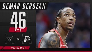 DeMar DeRozan scores SEASON HIGH in Bulls’ OT win vs Pacers 🎥  NBA on ESPN [upl. by Cheyney]