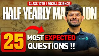 Social Science  25 Most Expected Questions 🔥  Half Yearly Exams  Digraj Singh Rajput [upl. by Orville]