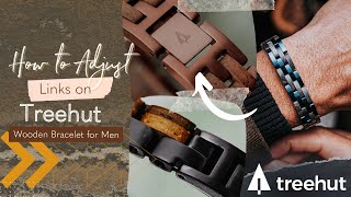 How to Adjust Links on Treehut Wooden Bracelet for Men [upl. by Seumas47]