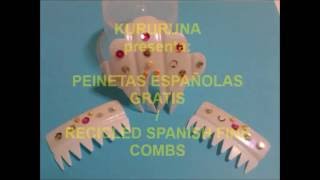 PEINETAS ESPAÑOLAS GRATIS  FERIA DE ABRIL EN SEVILLA  RECICLED SPANISH FINE COMBS [upl. by Halil]