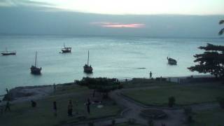 Sunset Bar at Africa House Hotel  Stone Town Zanzibar [upl. by Airlee]