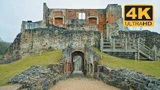 Silent Walk  Medieval Castle England  4K [upl. by Clio]