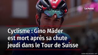 Cyclisme  Gino Mäder est mort après sa chute jeudi dans le Tour de Suisse [upl. by Eibbor322]