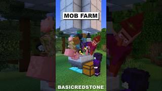 Minecraft Mob Farm minecraft shorts [upl. by Aleetha571]