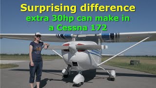 Cessna 172 on steroids  Surprising performance difference of the 172180hp Superhawk conversion [upl. by Liss]