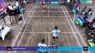 GOREGAON SPORT CLUB BADMINTON4  SOMEEL amp KARTHIK VS ANUJ amp GAURAV [upl. by Johnstone]