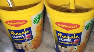 ॥আজকে খেলাম Maggi Cuppa noodles 🍜॥ [upl. by Jeffcott667]