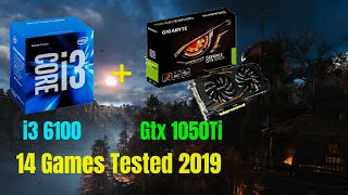 i3 6100 paired with a GTX 1050Ti  Enough for 60fps   14 games tested  1080p [upl. by Kraska]