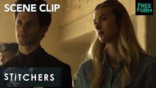 Stitchers  Season 3 Episode 8 Cameron And Kirsten Get Caught  Freeform [upl. by Aicele]