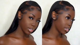 FULL FACE OF NYX  CANT STOP WONT STOP FOUNDATION  CONCEALER  DRUGSTORE MAKEUP TUTORIAL  DARKSKIN [upl. by Ayak915]