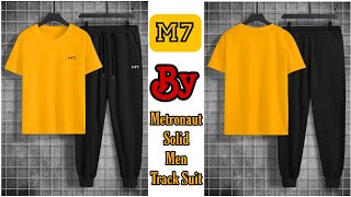 M7 By Metronaut Solid Men Track Suit on Flipkart Product Unboxing Video [upl. by Anialram]