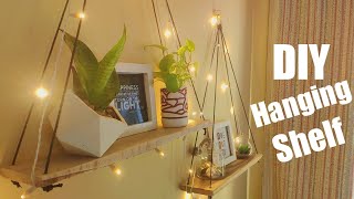 DIY Hanging Shelf In Bangla  Wooden Shelf  Affordable amp Cheap  Easy DIY Idea [upl. by Scholz934]