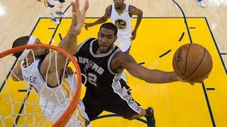 LaMarcus Aldridge Kawhi Leonard and Manu Ginobili lead the Spurs in Game 1  May 14 2017 [upl. by Box]