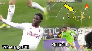 😂 Crazy Reactions to Kobbie Mainooo Goal vs Wolves  Man United vs Wolves [upl. by Ejroj]