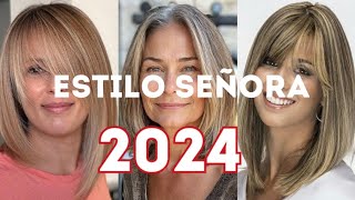 20 ESTILOS para SEÑORAS 2024 ✂️👌 CORTES MUJER de 5060 y 70 [upl. by Elohcim]