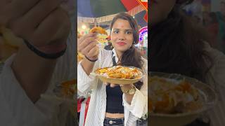 Rs 200 Street Food Challenge In navratri Mela 😱  Eating only Street Food At Navratri Mela shorts [upl. by Berni]