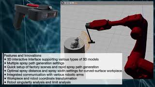 Spray Painting Robot Path Planning Simulation System [upl. by Pulchia]