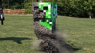 Minecraft Thanos Snap Real Life [upl. by Noyerb]