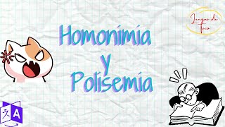 Polisemia y homonimia [upl. by Thorlay]