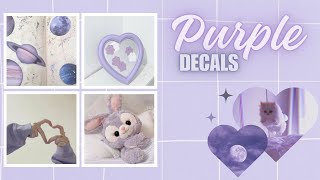 Roblox  Purple Aesthetic Decal Codes ♡  Bloxburg x Pizza Place x Berry Avenue x Royale High [upl. by Ahsiekam]