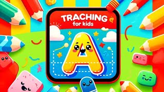 Learn how to trace Alphabet A  Tracing Alphabets  Pre writing skills for kids and toddlers [upl. by Halyahs]