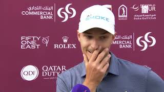 Rasmus Hojgaard Saturday Quotes 2024 Commercial Bank Qatar Masters © DP World Tour [upl. by Conard]