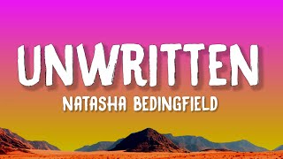 Natasha Bedingfield  Unwritten Lyrics [upl. by Orhtej]