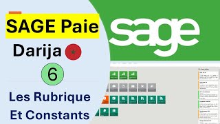 6 Formation SAGE PAIE Darija Marocain  Les Rubriques et Les Constants [upl. by Newlin348]