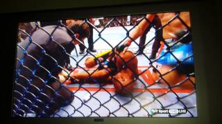 Anderson silva v Chris Weidman 2 leg break [upl. by Eelrebma]