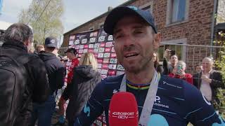 Alejandro Valverde  Entrevista en la llegada  La Flèche Wallonne 2022 [upl. by Villada]