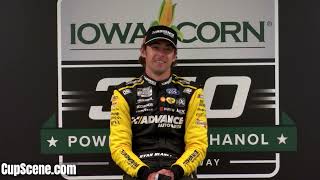 NASCAR at Iowa June 2024 Ryan Blaney post race [upl. by Fafa484]