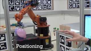 Control an Industrial Robot by Hand  Gesture Control [upl. by Ursas441]