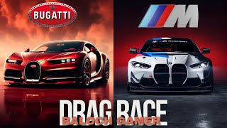 Bugatti Chiron Super Sport v BMW M8 tune  DRAG RACE Baloch Gamer shortvideo balochgamer [upl. by Enaols]