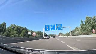 フランスにある高速道路、Autoroute française A8高速道路A8号線を青空ドライブ🚗 [upl. by Eleon424]