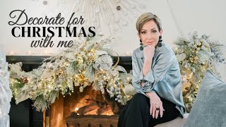 Decorate for Christmas with Me  How to Decorate an Elegant Living Room for the Holidays [upl. by Charo]