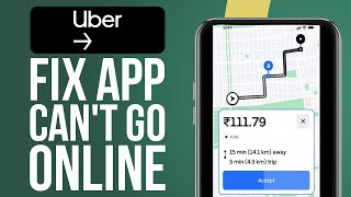 How To Fix Uber Driver App Cant Go Online Problem 2024 Easy Tutorial [upl. by Atinra100]