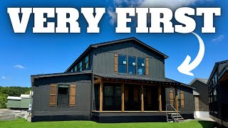 FIRST EVER barndominiummobile home This will CHANGE the GAME Prefab House Tour [upl. by Ellac]