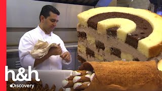 Buddy comparte 2 de sus recetas más icónicas cannolis y pastel ajedrez  Cake Boss  Discovery HampH [upl. by Edie]