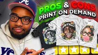 PROS amp CONS TO USING PRINT ON DEMAND WITH YOUR CLOTHING BRAND✅❌ [upl. by Trainer]