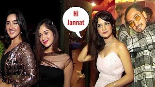 Jannat Zubair amp Avneet Kaur At Faisu New Song Success Party [upl. by Acinomal]