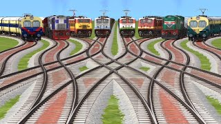 8 indian Railway station bumpy forked road distance locomotive village track relrod tracks [upl. by Yhprum744]