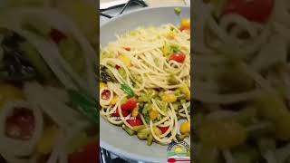 Spaghettoni con pomodorini gialli e rossi e fagiolino❤️🌞❤️ [upl. by Hakym]