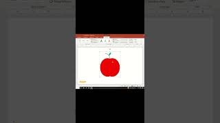 Create Apple Shape for your presentation in PowerPoint shorts [upl. by Dixil]