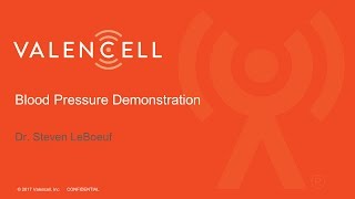 Valencell Blood Pressure Demonstration [upl. by Wellesley]